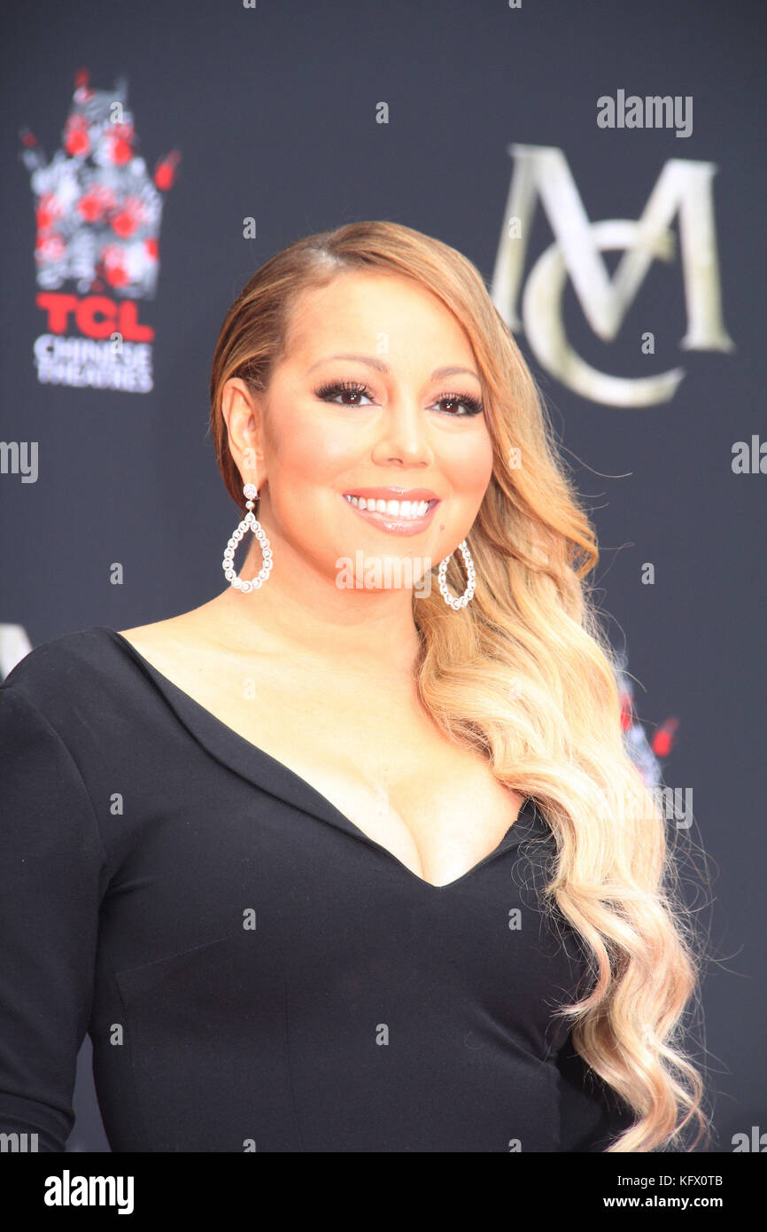 Mariah Carey 11/01/2017 Mariah Carey Hand and Footprint Ceremony held
