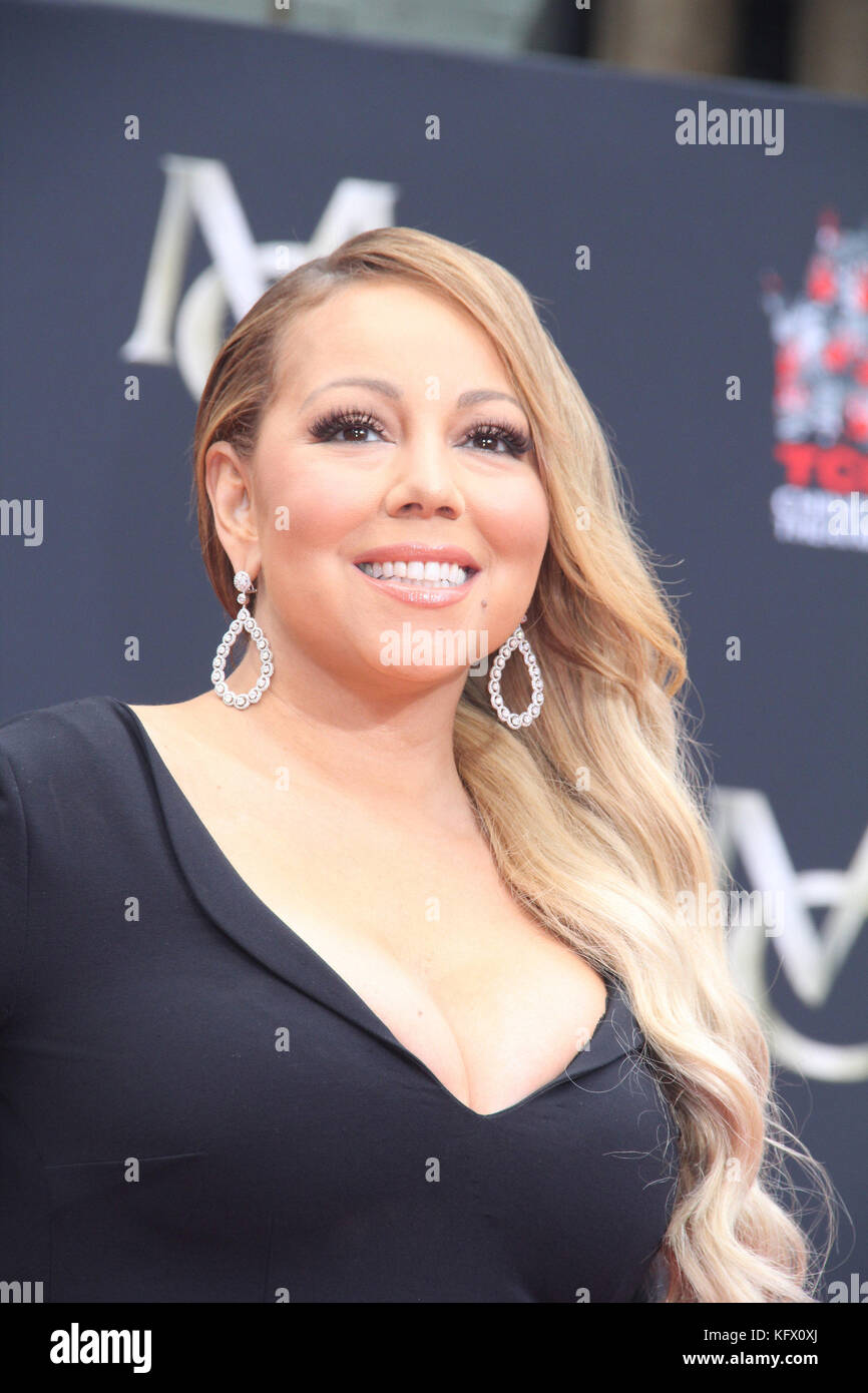 Mariah Carey 11/01/2017 Mariah Carey Hand and Footprint Ceremony held