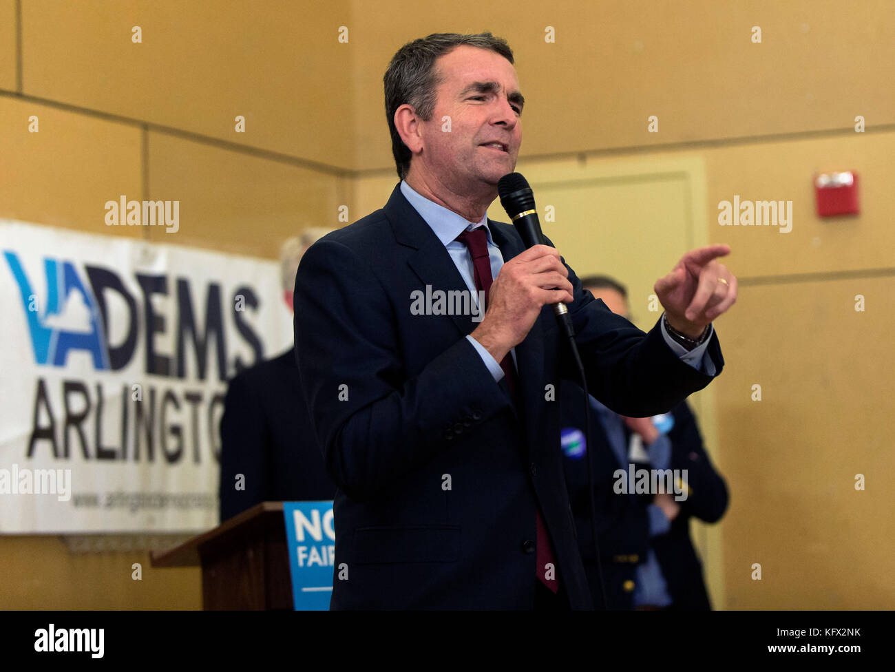 Arlington, Virginia, USA. 01st Nov, 2017. RALPH NORTHAM, Democratic