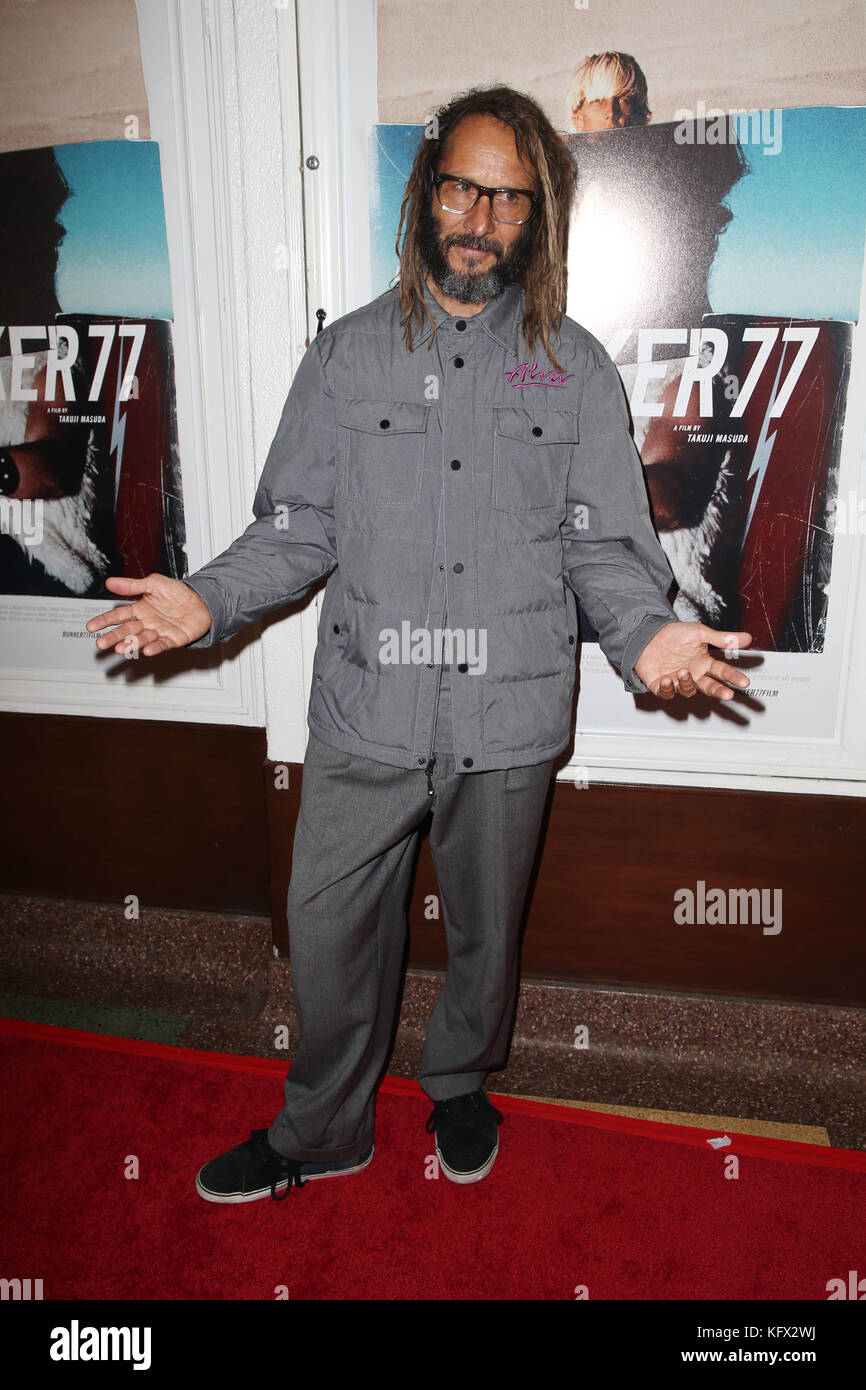 Santa Monica, USA. 1st Nov, 2017. Tony Alva at the Los Angeles Premiere of documentary Bunker77 at the Aero Theater in Santa Monica, California on November 1, 2017. Credit: Faye Sadou/Media Punch/Alamy Live News Stock Photo