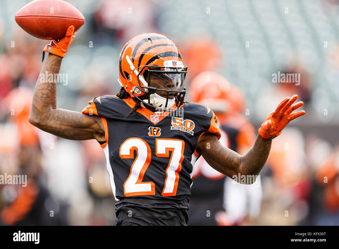 October 29th, 2017 Cincinnati Bengals cornerback Dre Kirkpatrick (27