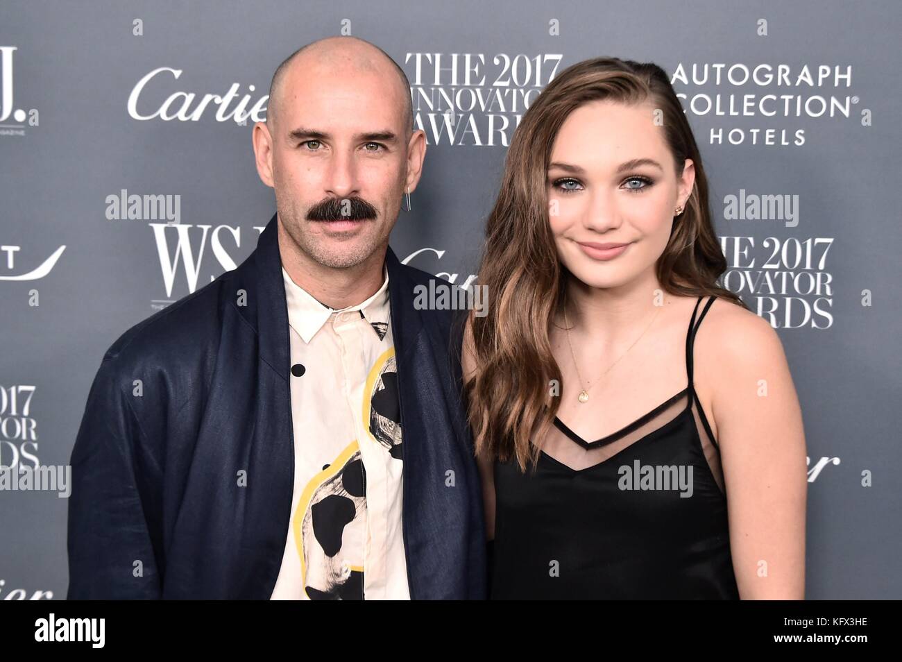 New York, NY, USA. 1st Nov, 2017. Ryan Heffington, Maddie Ziegler at  arrivals for WSJ Magazine 2017 Innovator Awards, Museum of Modern Art  (MoMA), New York, NY November 1, 2017. Credit: Steven