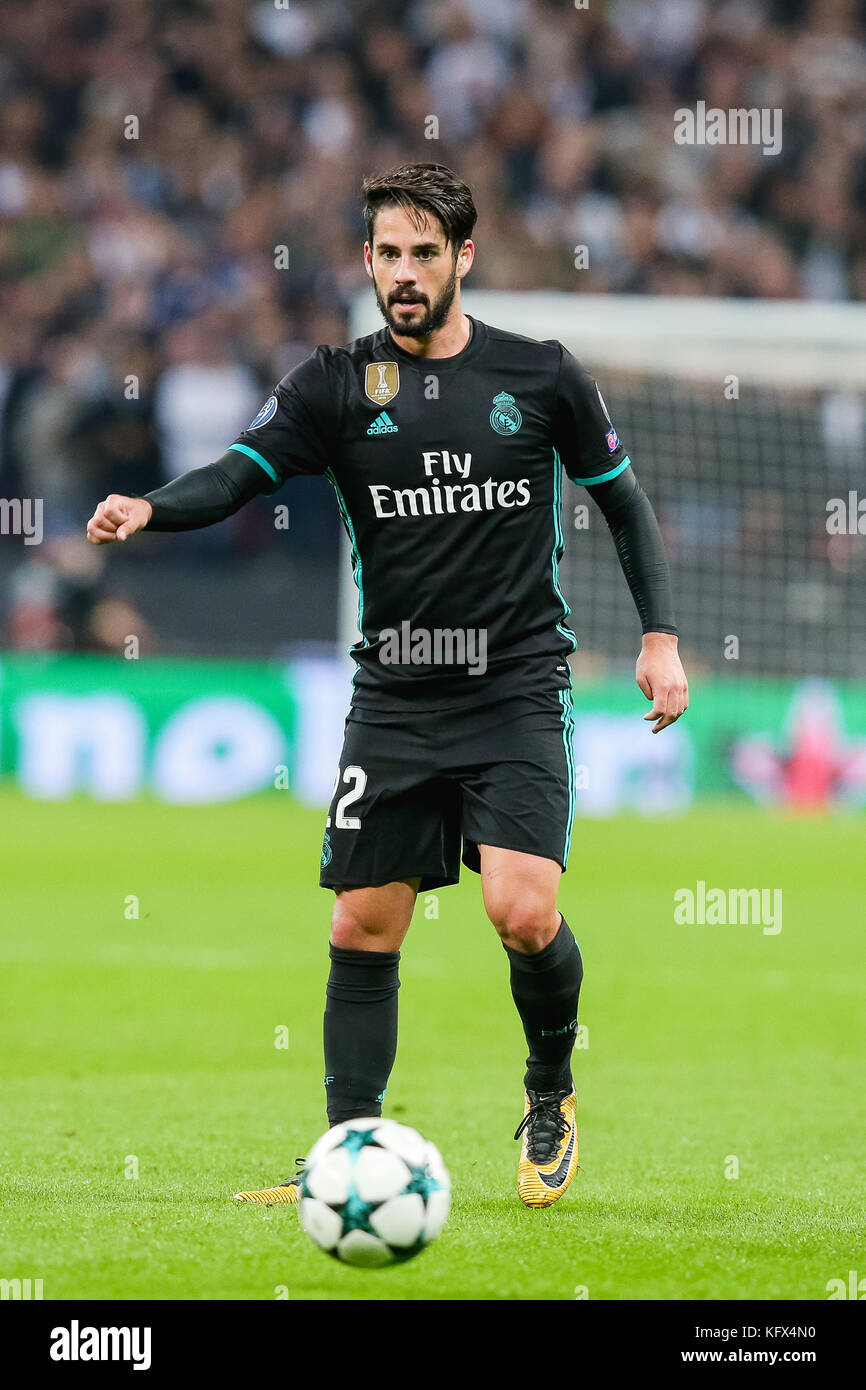 London UK 1st Nov 2017 Isco Real Football Soccer Isco Of Real london-uk-1st-nov-2017-isco-real-football-soccer-isco-of-real