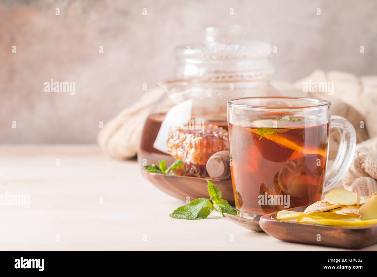 healthy sea buckthorn tea Stock Photo - Alamy