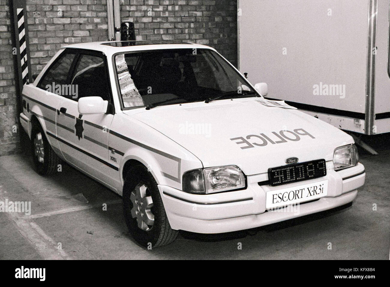 Ford Escort XR3i Wiltshire Police Evaluation Vehicle 1990 Stock Photo