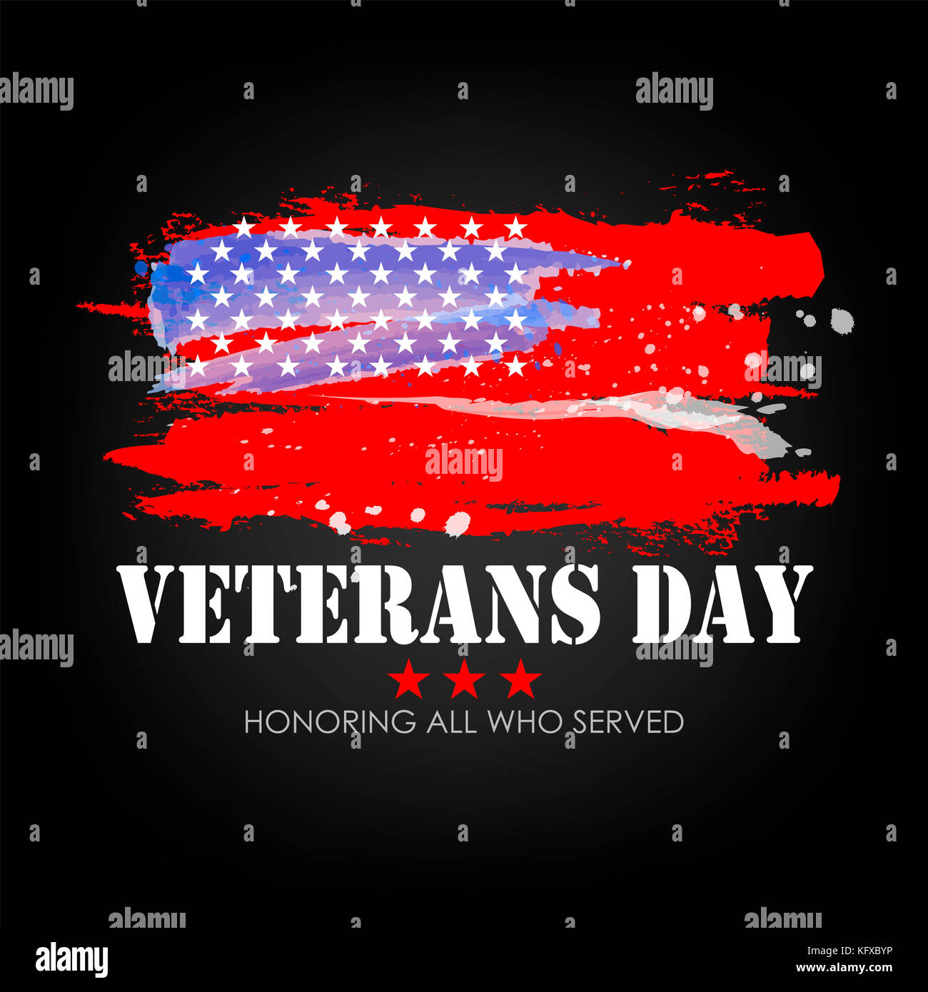 Veterans day with USA flag background. Memorial day poster design ...