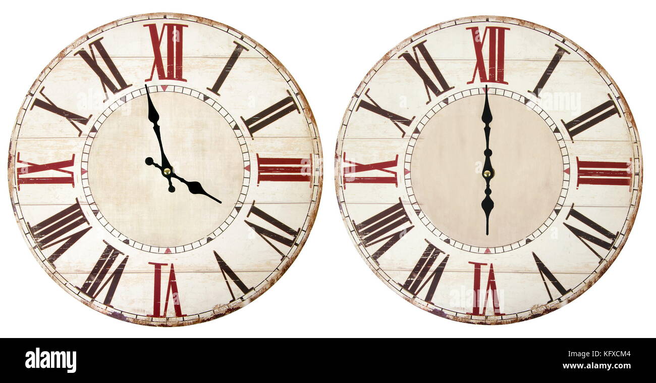 Aged clocks on wall hi-res stock photography and images - Alamy