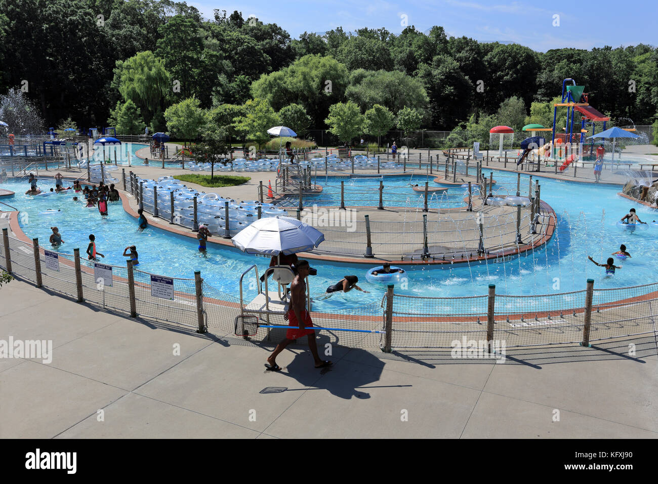 Waterpark at Tibbetts Brook Park Yonkers New York Stock Photo Alamy