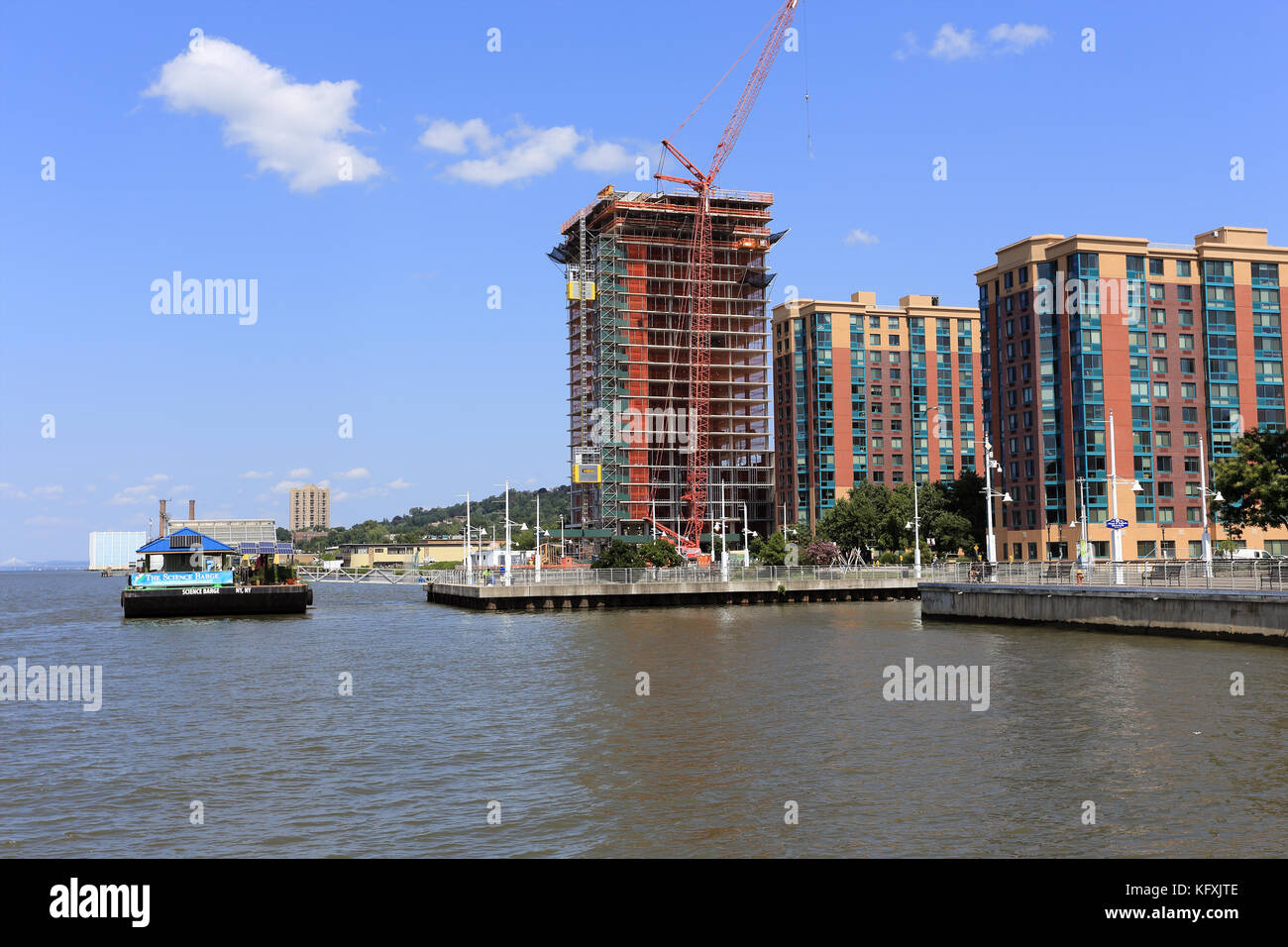 Hudson River waterfront downtown Yonkers New York Stock Photo Alamy