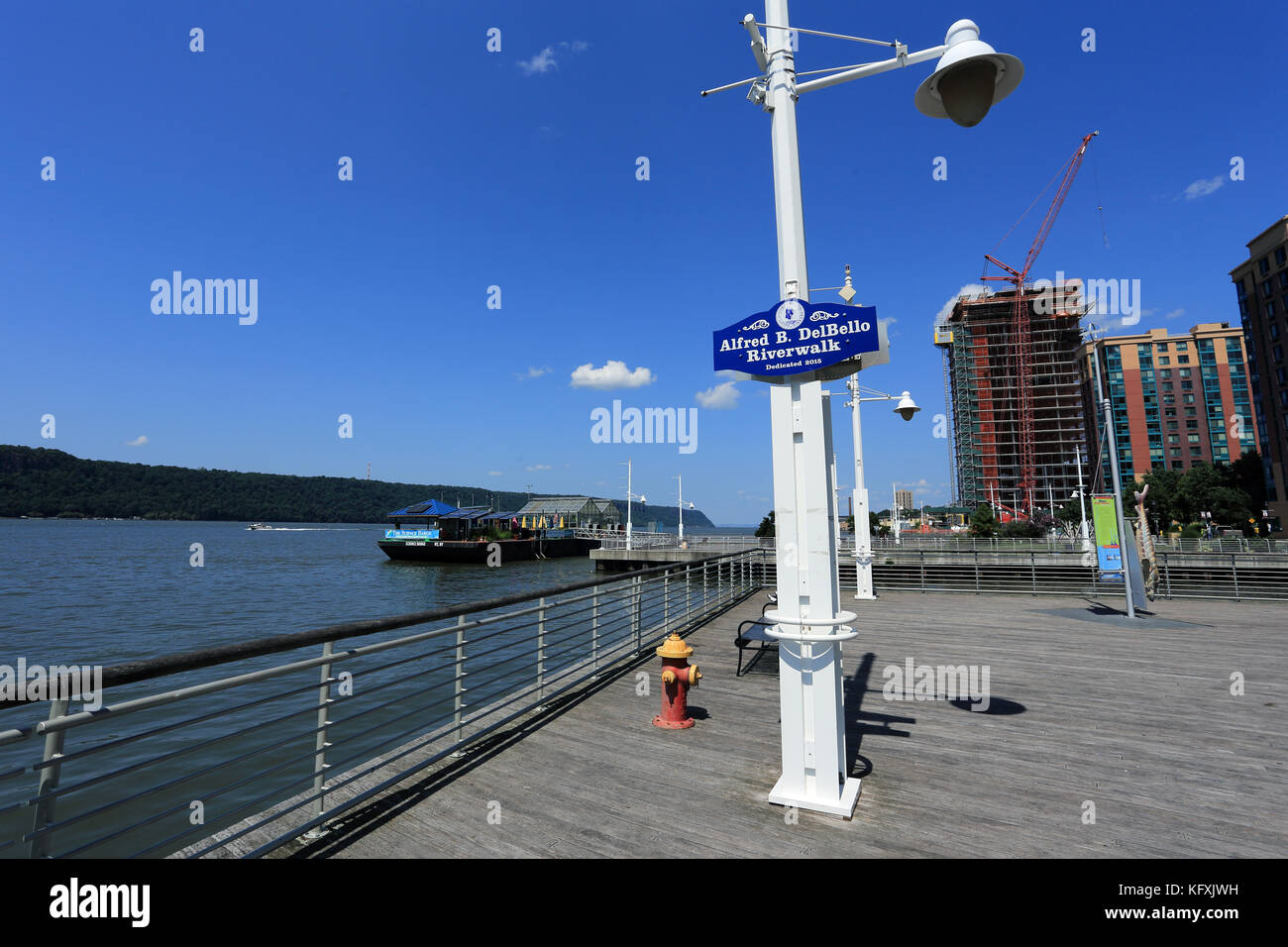 Hudson River waterfront downtown Yonkers New York Stock Photo Alamy