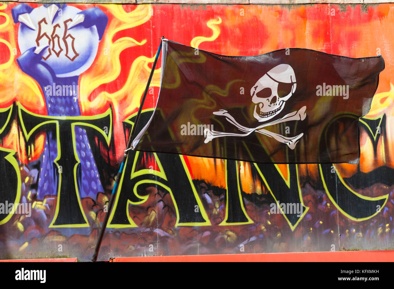 Skull & Crossbones Flag 3 X 5 Party Goods Unisex