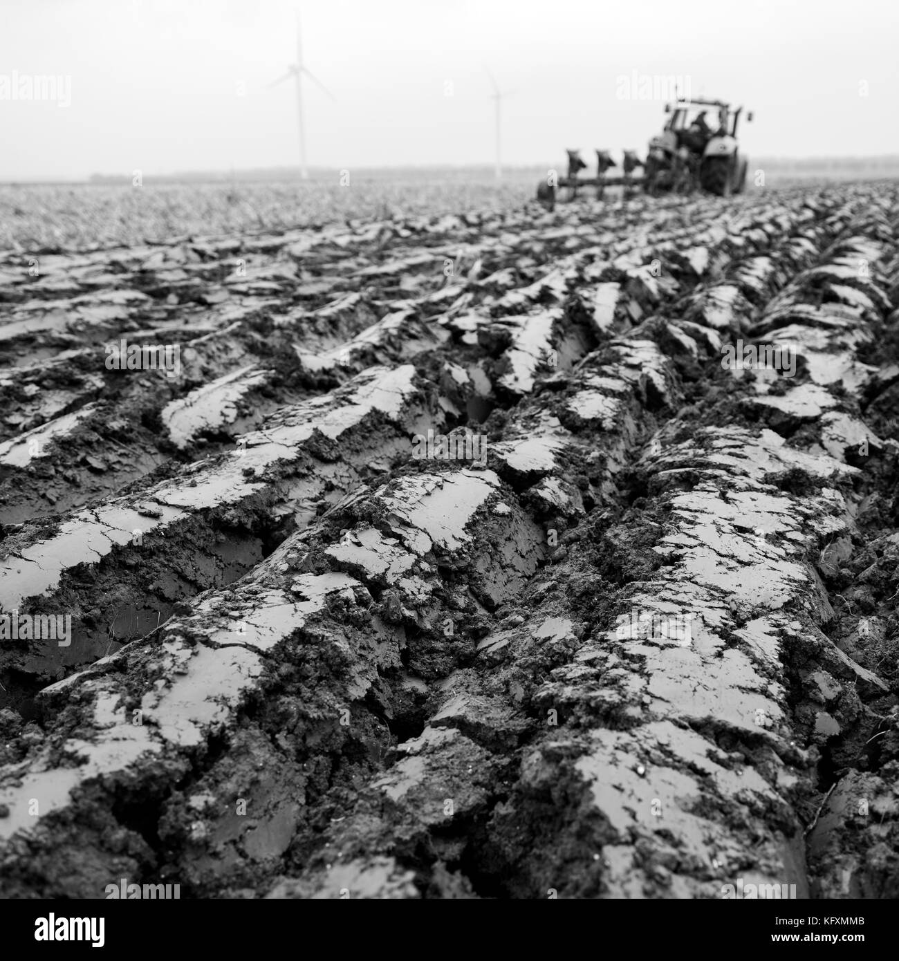 Seeding the soil Black and White Stock Photos & Images - Alamy