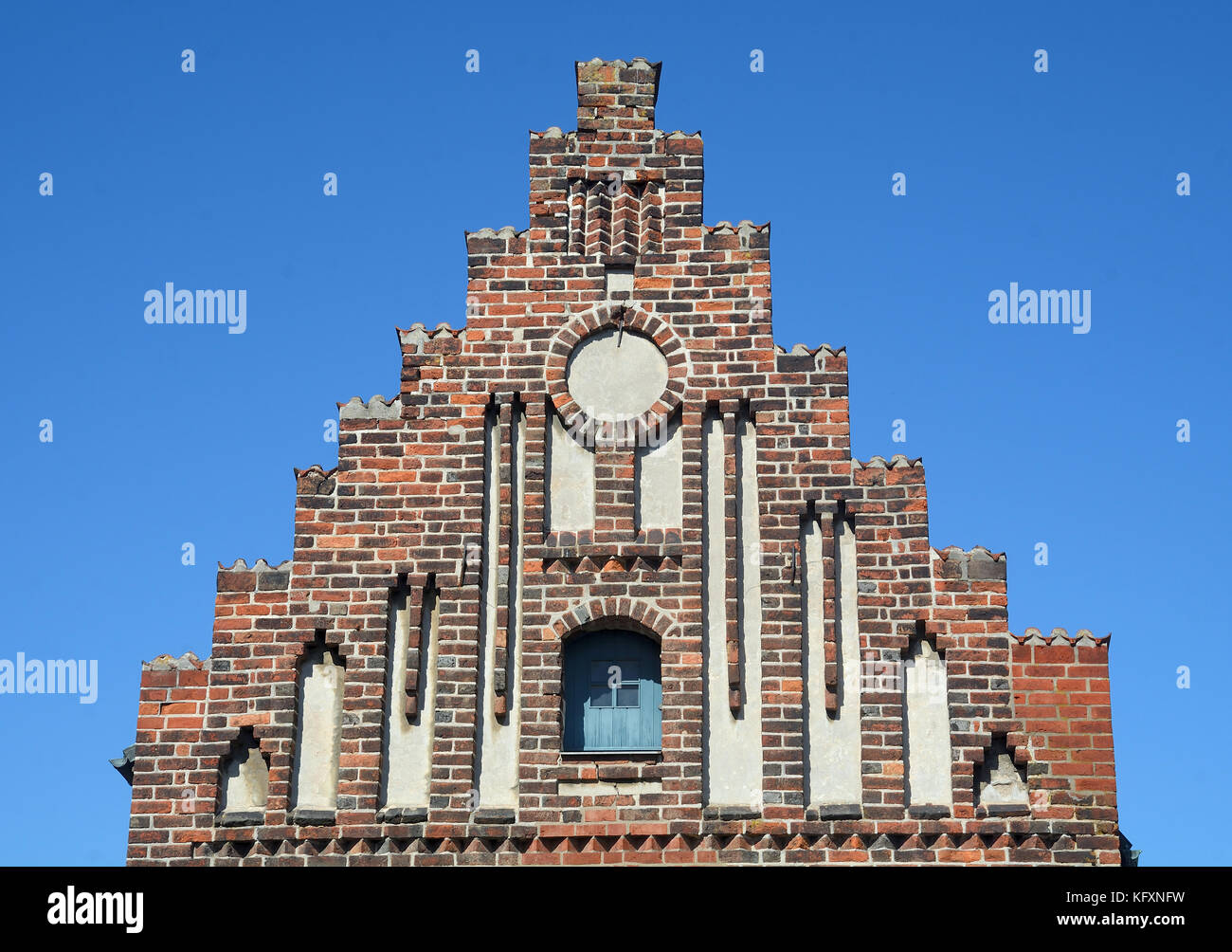 Stepped gable on the Latin school from 16th century, the oldest school