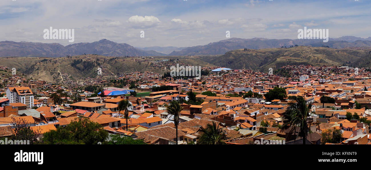 City view, Sucre, Chuquisaca, Bolivia Stock Photo