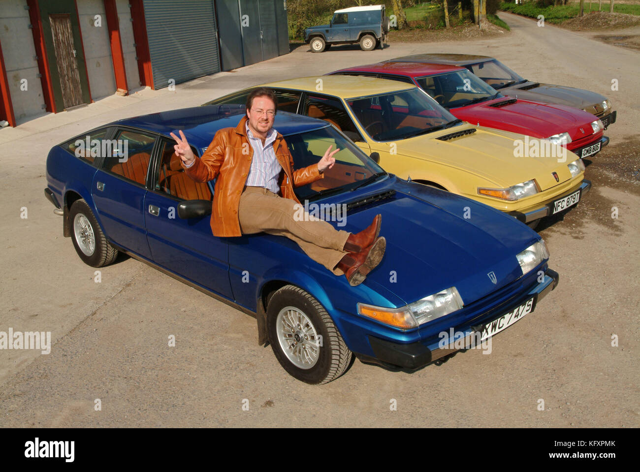 John Giacobbi collects Rover SD1's from the 1970's Stock Photo
