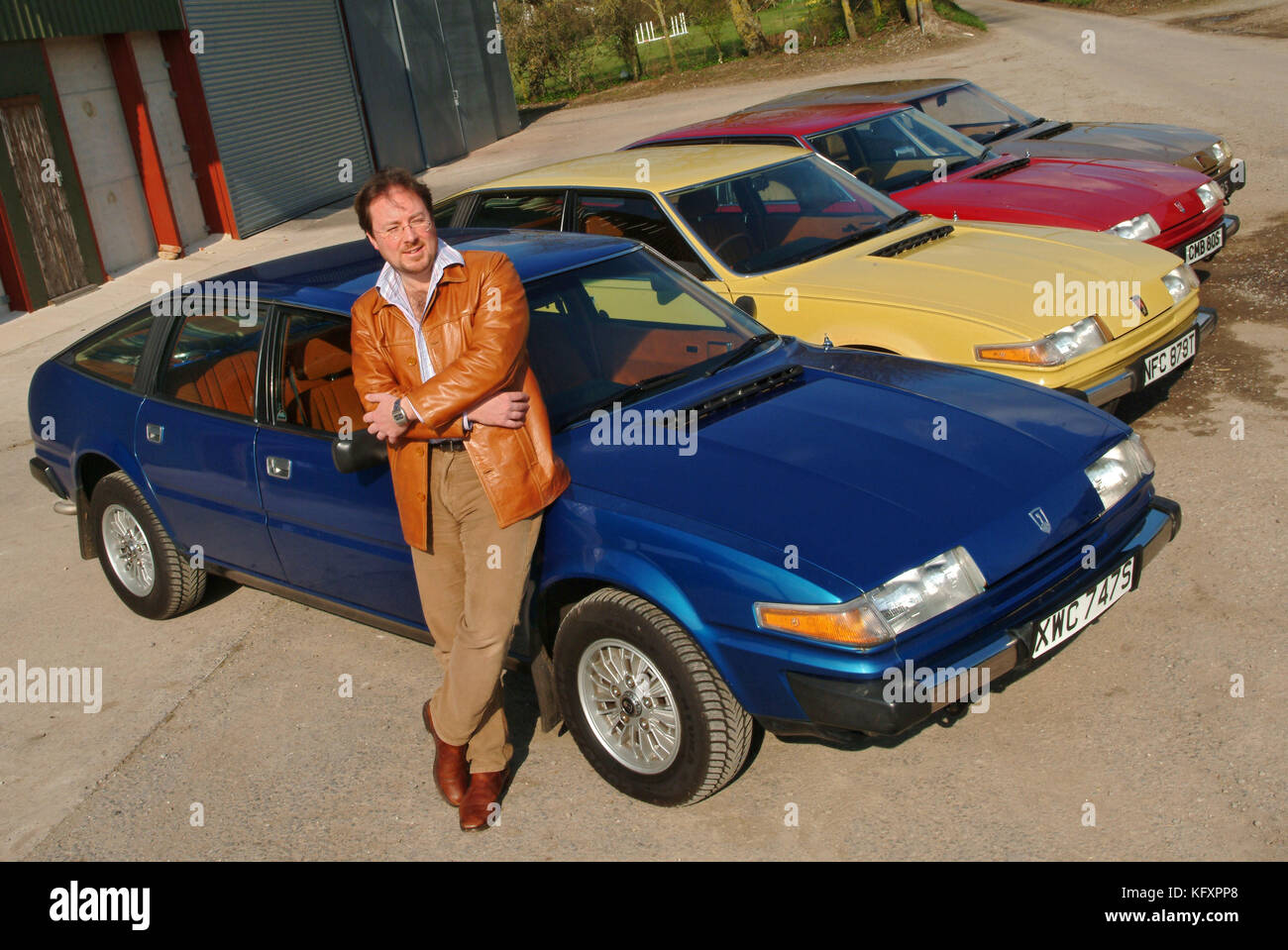 John Giacobbi collects Rover SD1's from the 1970's Stock Photo
