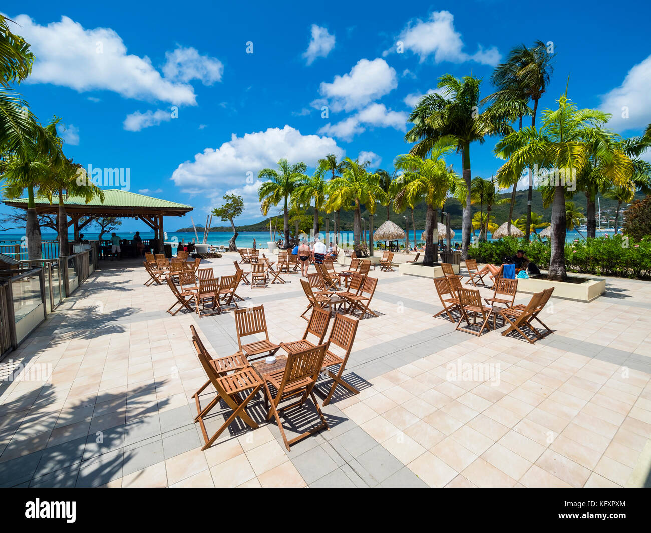 Club Med Les Boucaniers, Sainte, Anne, Windward Islands, Lesser Antilles, Martinique Stock Photo