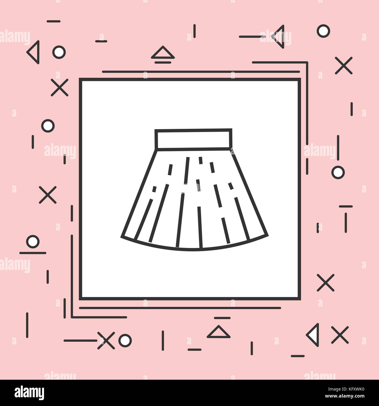 Girl in mini skirt Stock Vector Images - Alamy