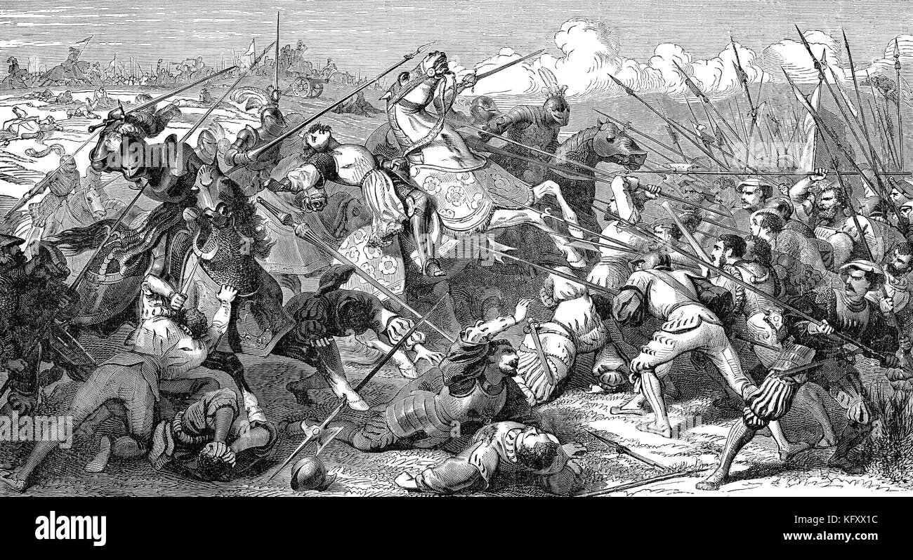 Troops of Pope Julius II besieging Bologna, 1506 Stock Photo