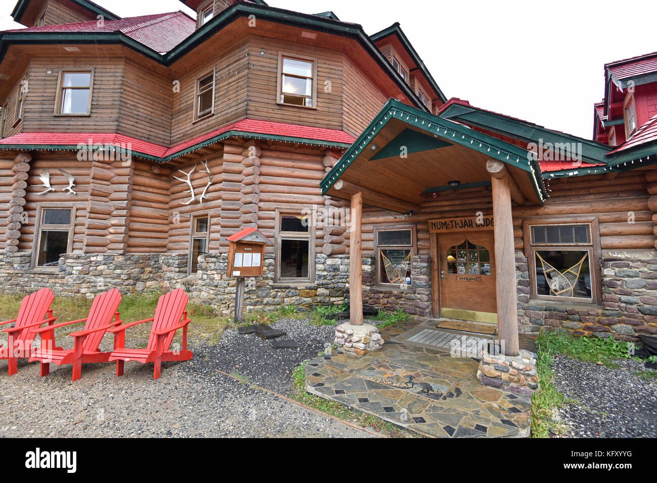 Simpson’s Num-Ti-Jah Lodge, Bow Lake, Lake Louise, Icefields Parkway