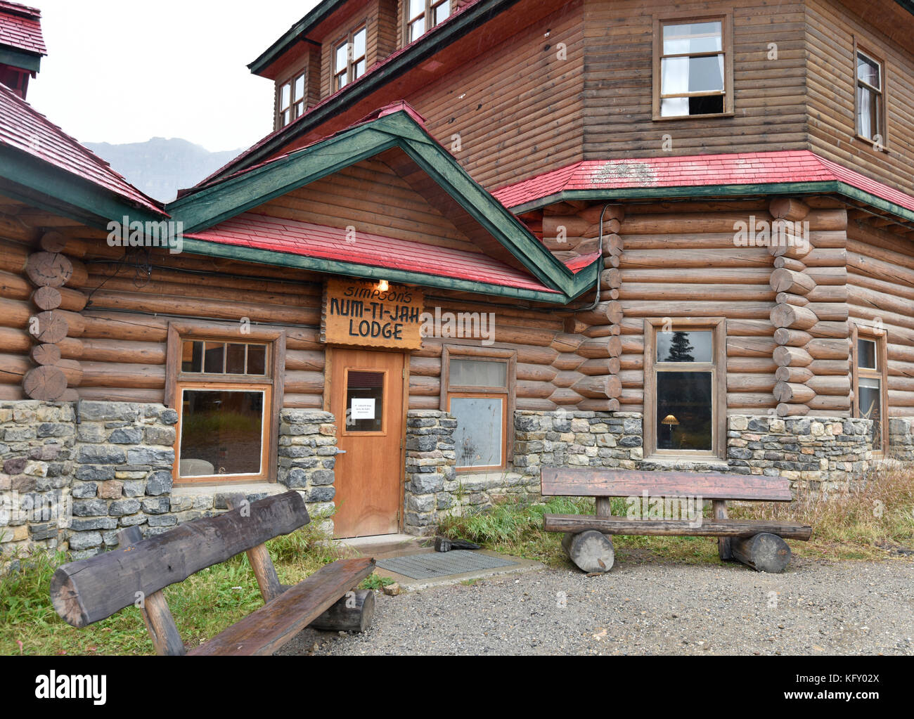 Simpson’s Num-Ti-Jah Lodge, Bow Lake, Lake Louise, Icefields Parkway