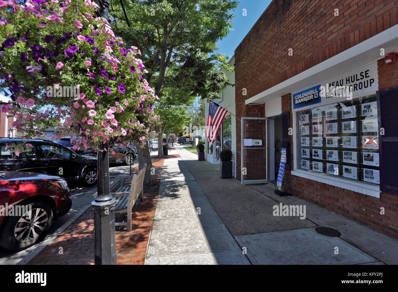 Main St. Westhampton beach Long Island New York Stock Photo Alamy