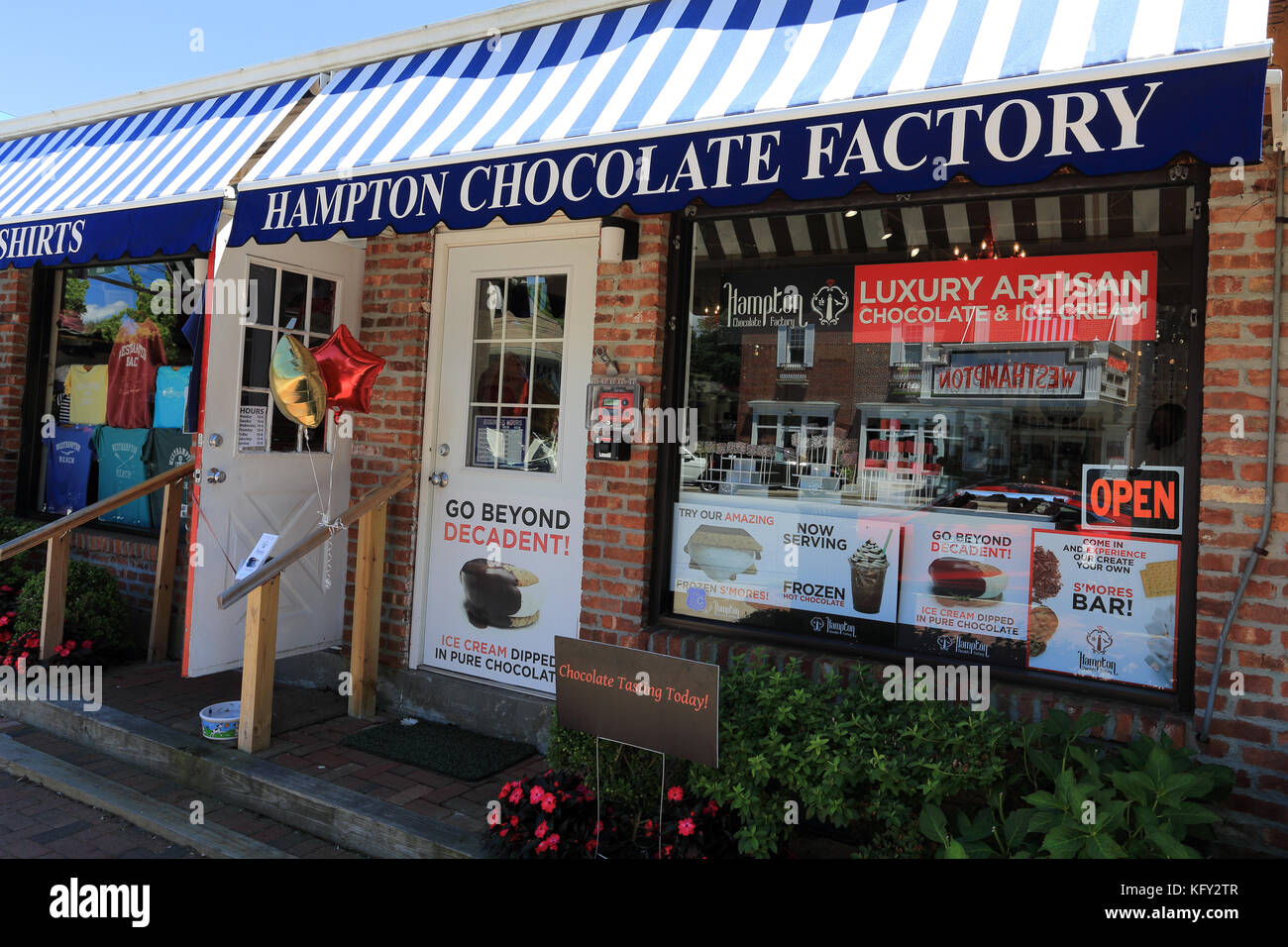 Hampton Chocolate factory Westhampton Long Island New York Stock Photo