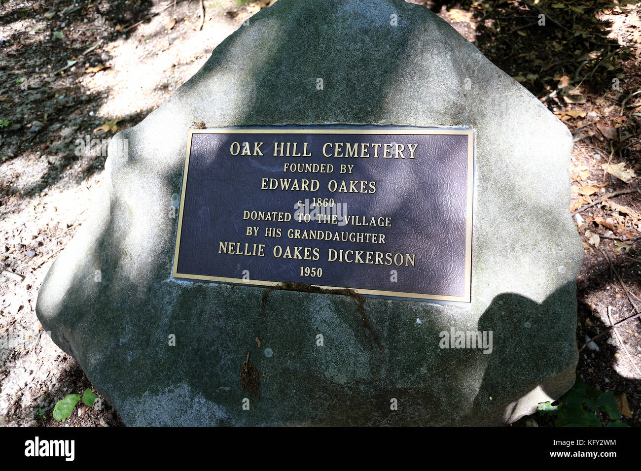 Cemetery entrance Stony Brook Long Island New York Stock Photo Alamy