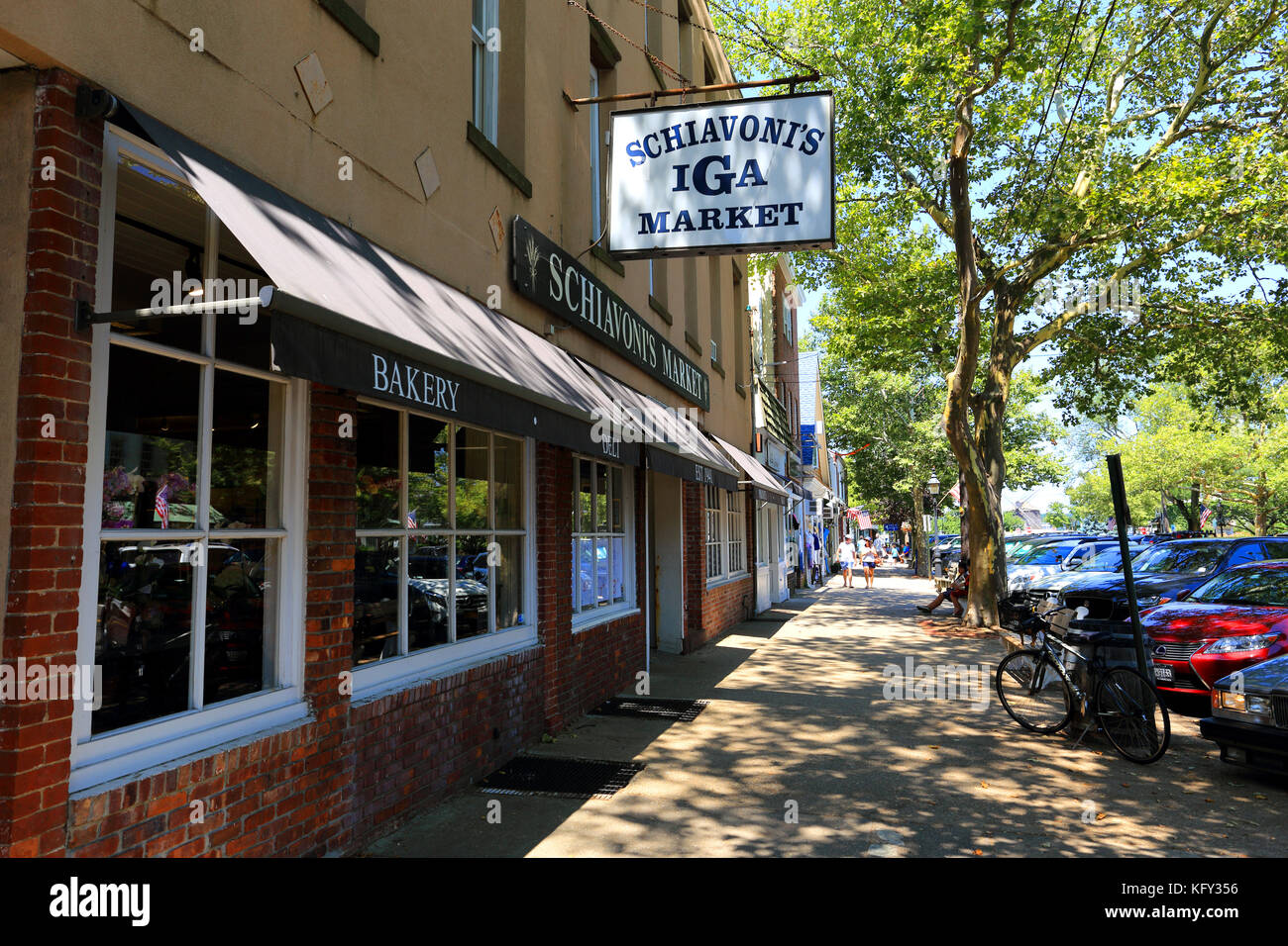 Food market Sag Harbor Long Island New York Stock Photo Alamy