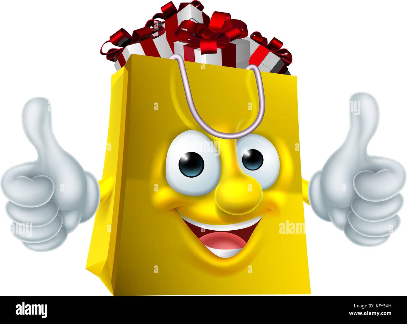 Shopping Bag Cartoon Character Stock Vector Image & Art Alamy