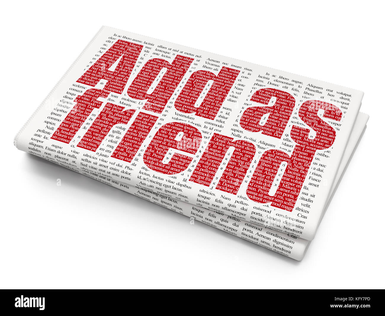 Social media concept Add as Friend on Newspaper background Stock Photo