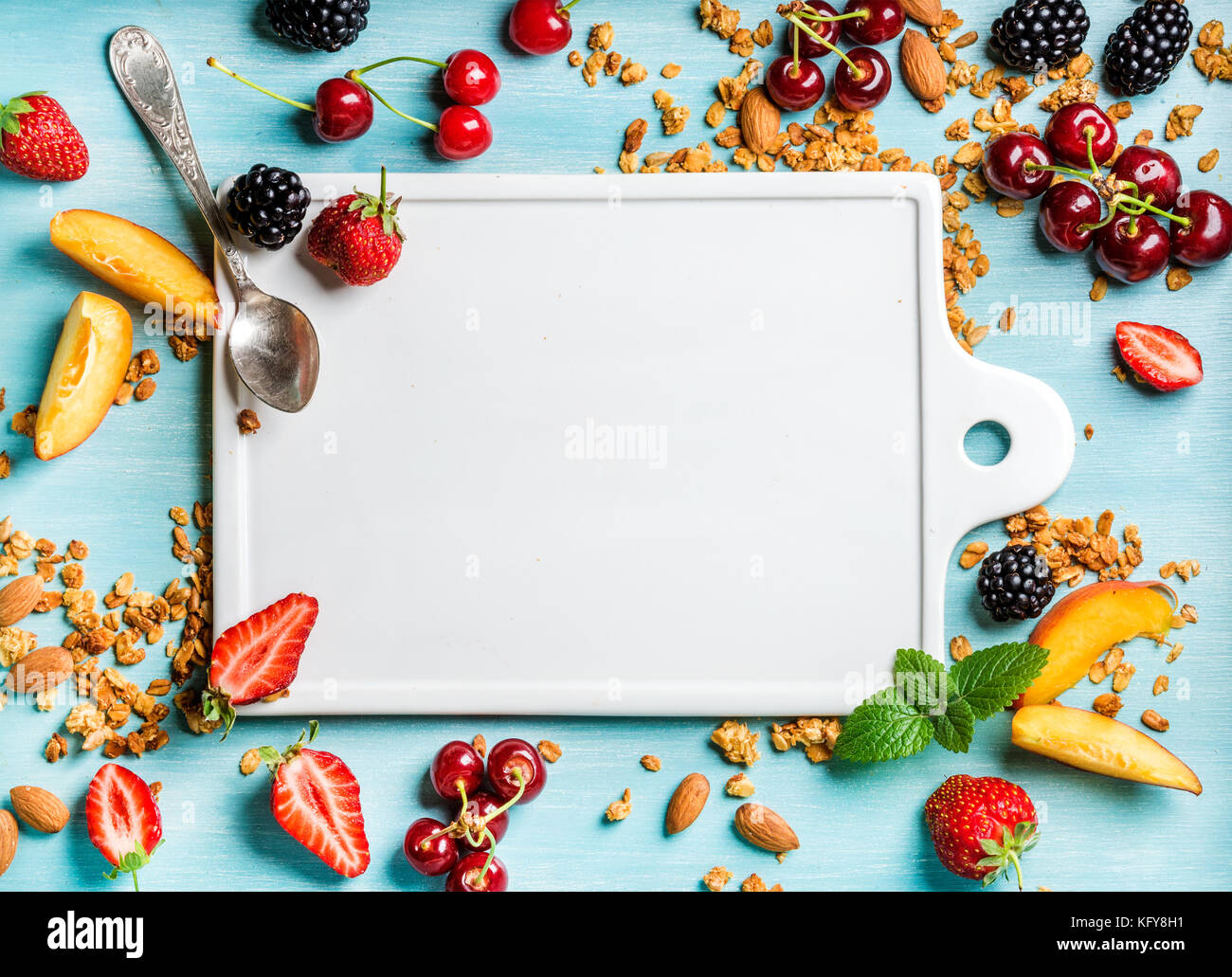 Healthy breakfast ingredients Stock Photo - Alamy