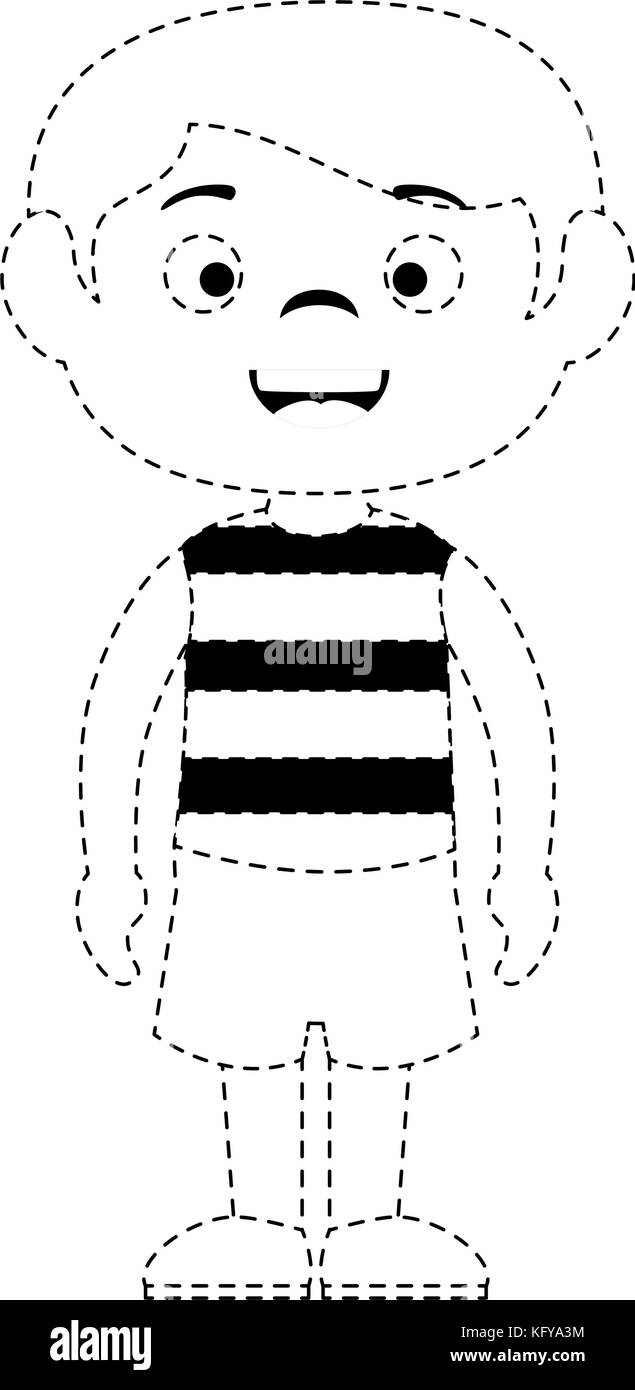 cute little boy character vector illustration design Stock Vector Image ...