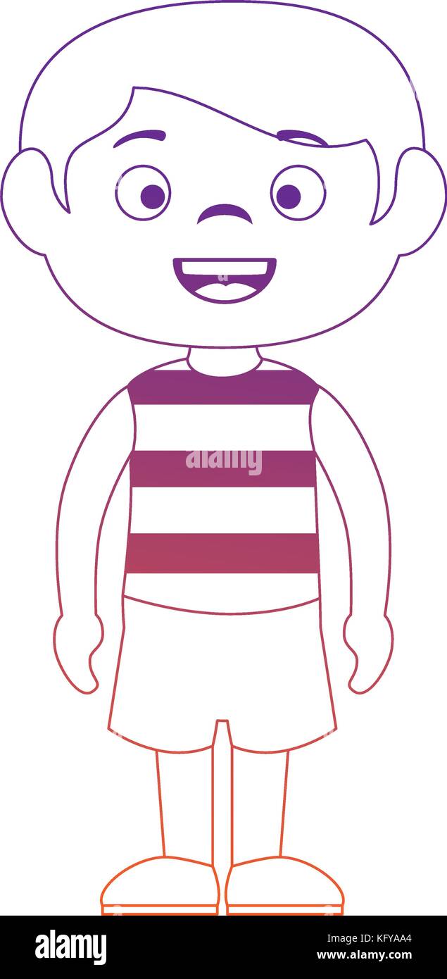 cute little boy character vector illustration design Stock Vector Image ...