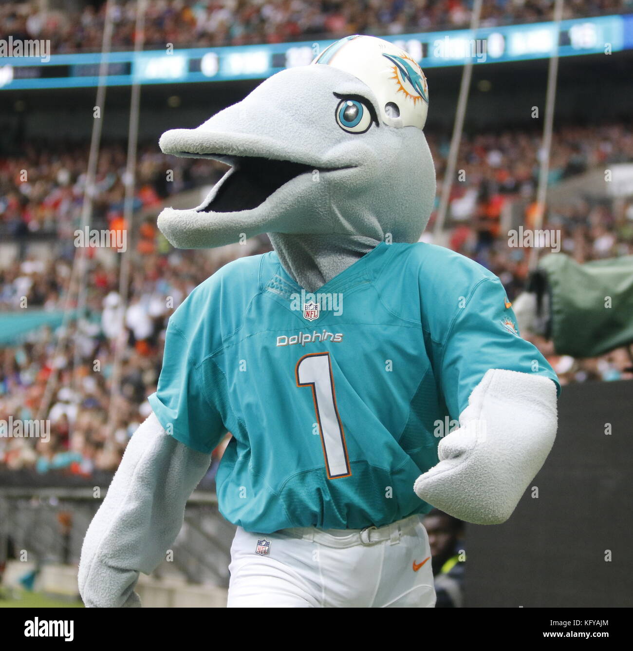 NFL New Orleans Vs Miami Dolphins game held at Wembley Station in ...