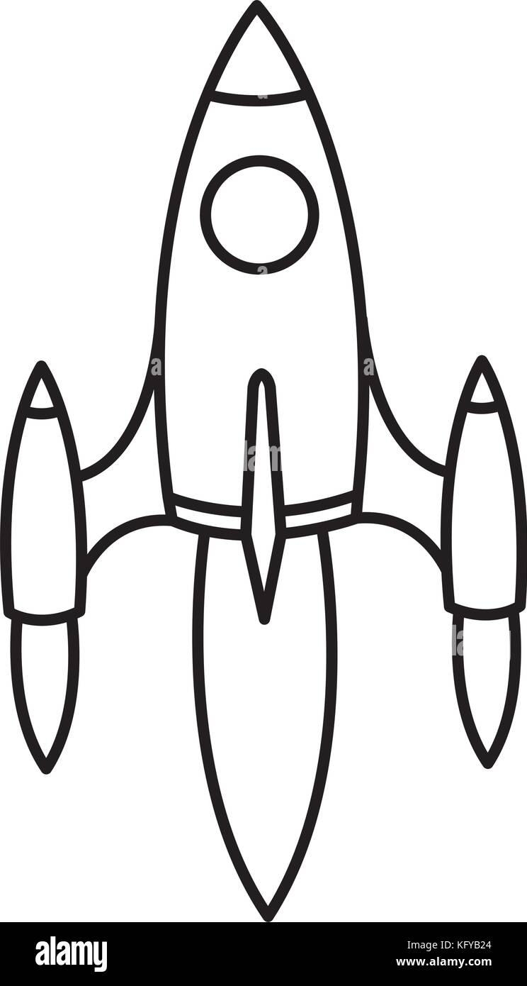 space rocket isolated icon vector illustration design Stock Vector ...