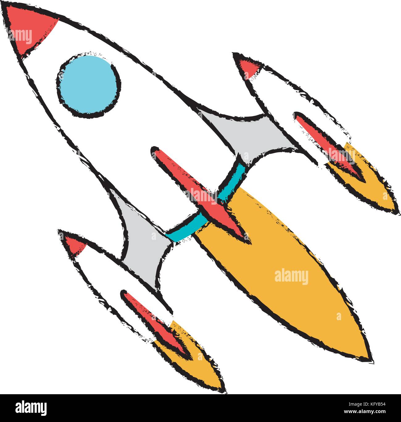 space rocket isolated icon vector illustration design Stock Vector ...