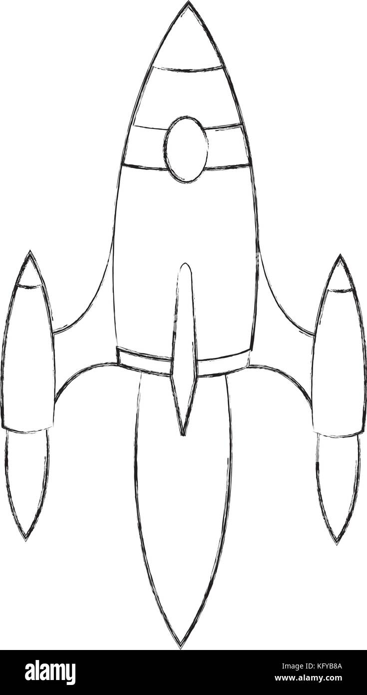 space rocket isolated icon vector illustration design Stock Vector ...