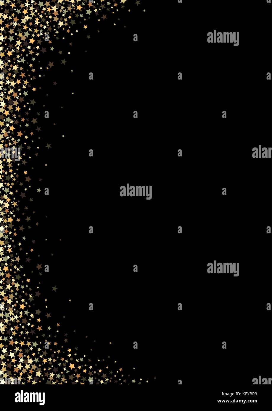 Black Background with Gold Stars Stock Vector Image & Art - Alamy