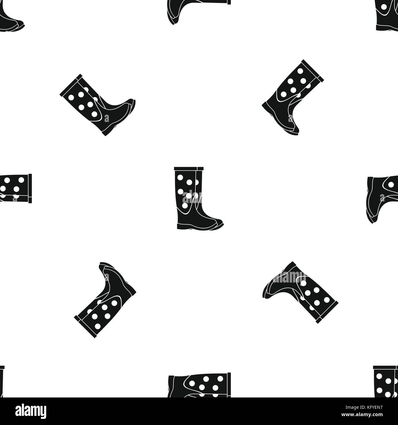 Rubber boots pattern seamless black Stock Vector Image & Art - Alamy