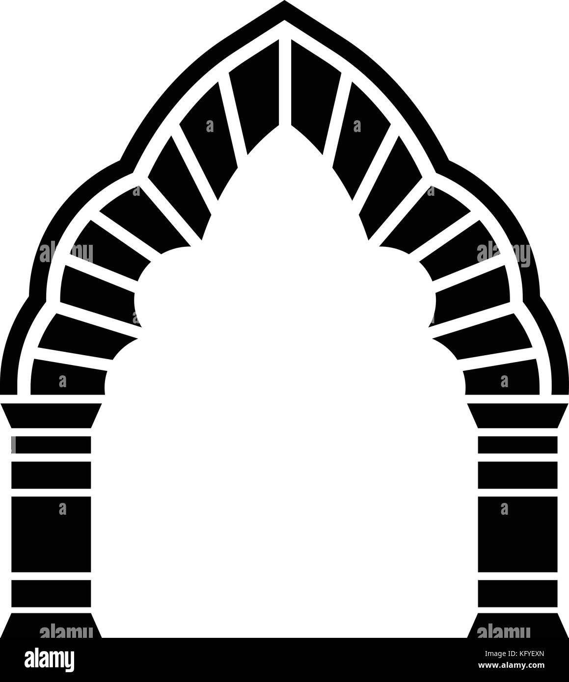 Round arch icon, simple style Stock Vector Image & Art Alamy