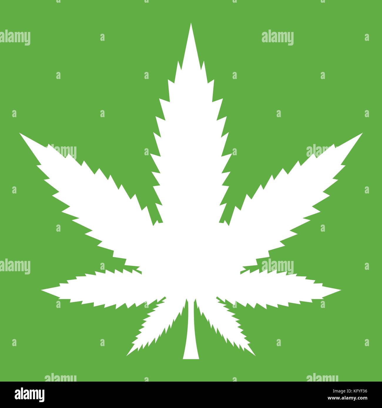 Cannabis leaf icon green Stock Vector Image & Art - Alamy