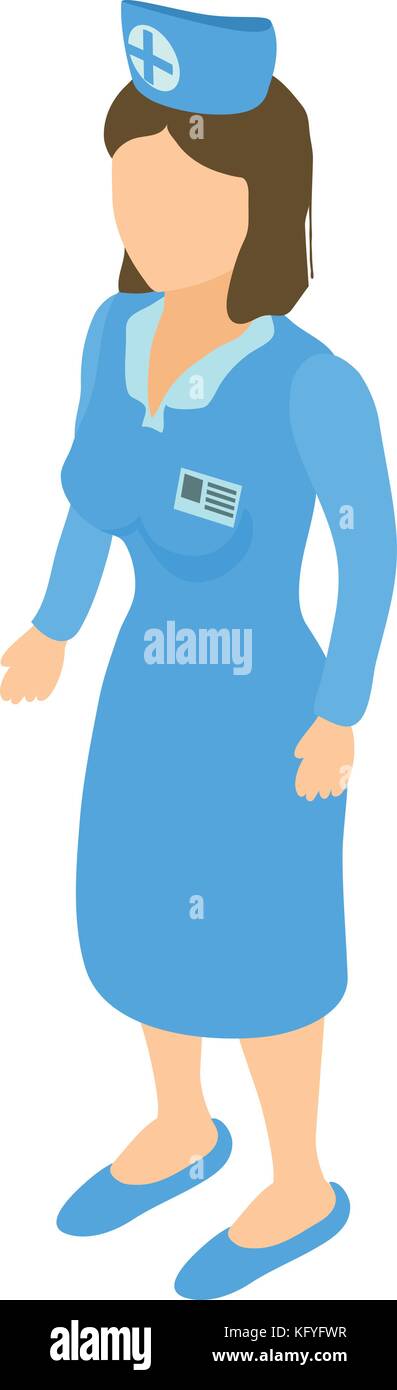 Nurse icon, isometric 3d style Stock Vector Image & Art - Alamy