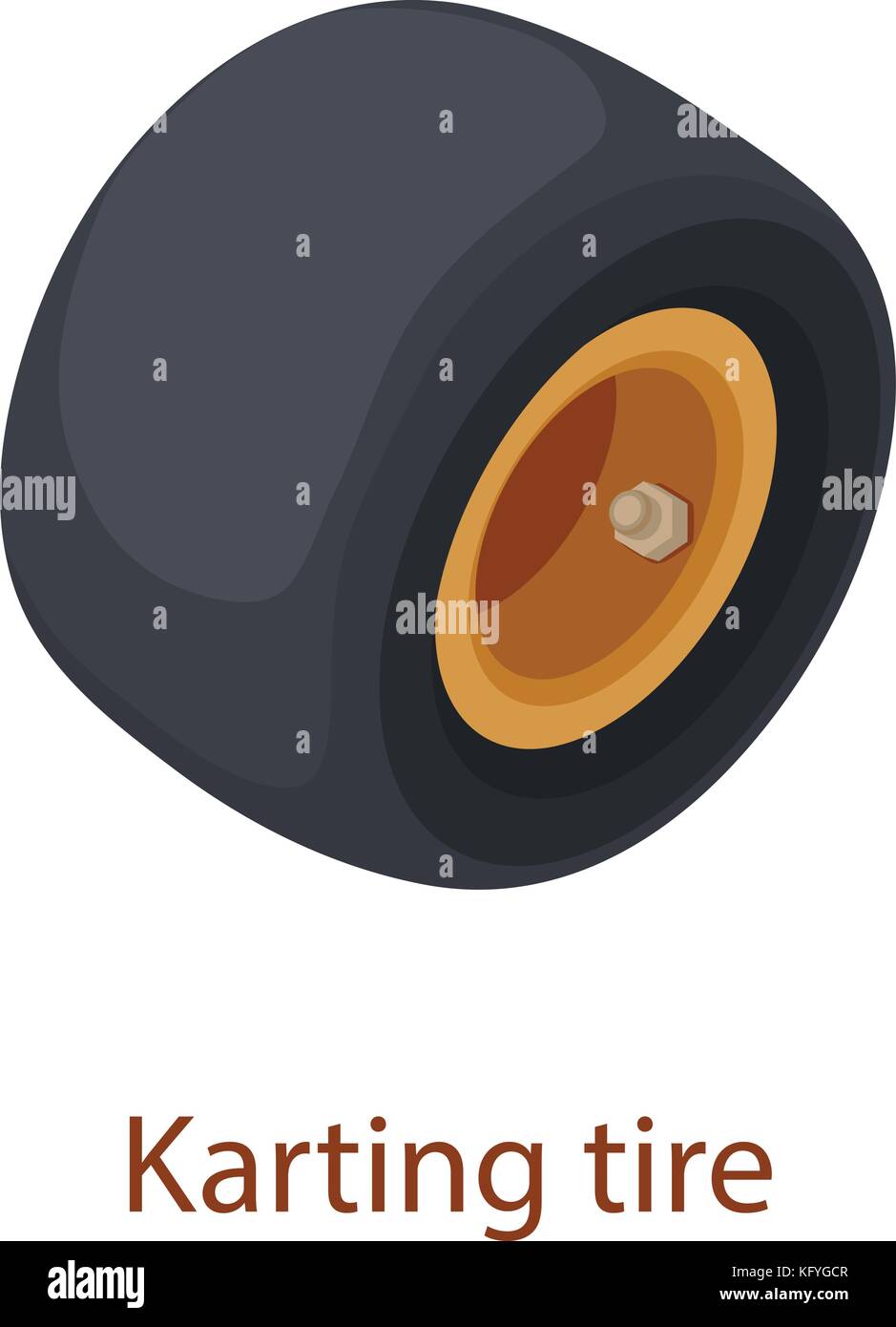 Karting tire icon, isometric 3d style Stock Vector Image & Art - Alamy