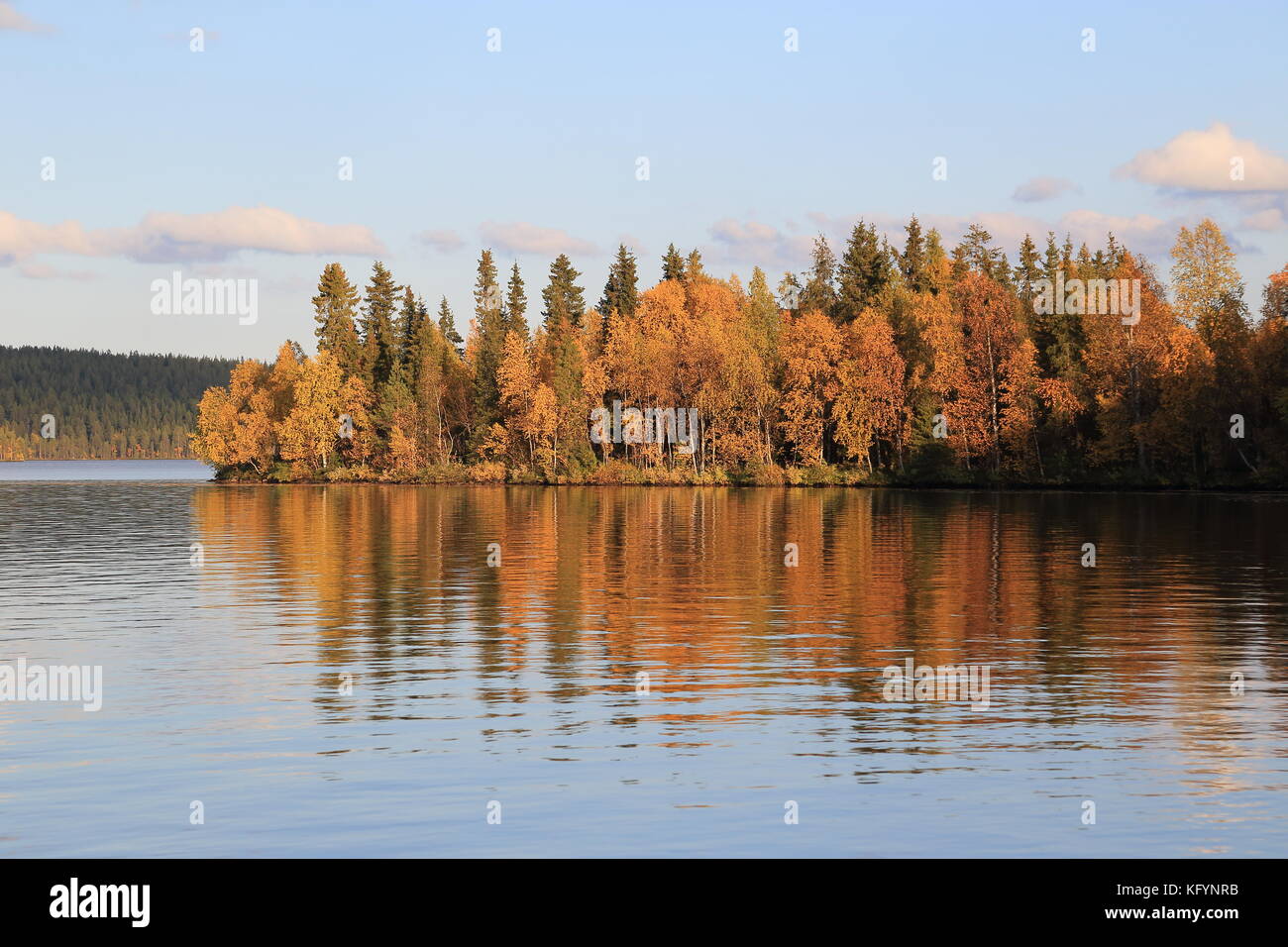 Golden colors and lake reflection hi-res stock photography and images ...
