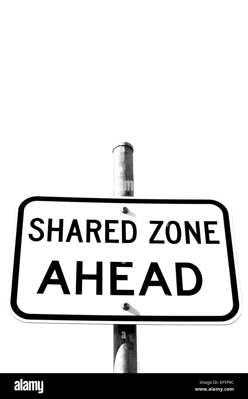 Crossing ahead sign Black and White Stock Photos & Images - Alamy
