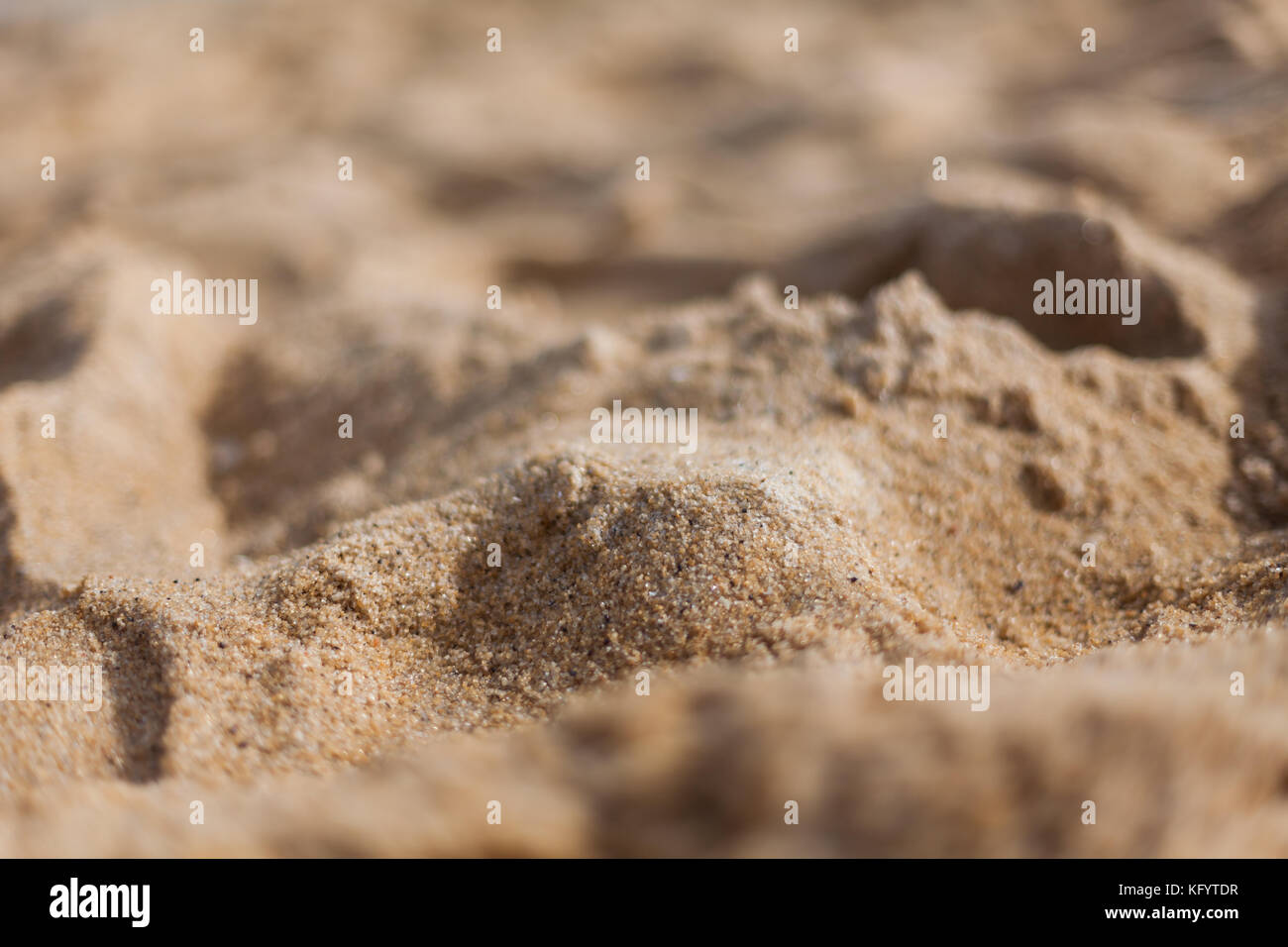 Close up of sand on the Mornington Peninsula Stock Photo