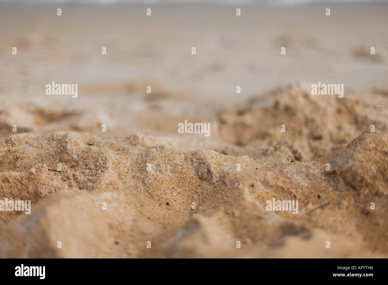 Close up of sand on the Mornington Peninsula Stock Photo