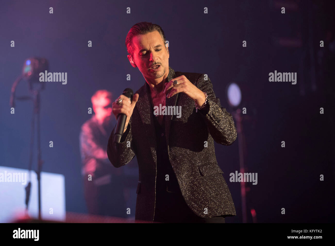 Depeche Mode in concert, Global Spirit World Tour, in Nice on 2017 05 12 Stock Photo
