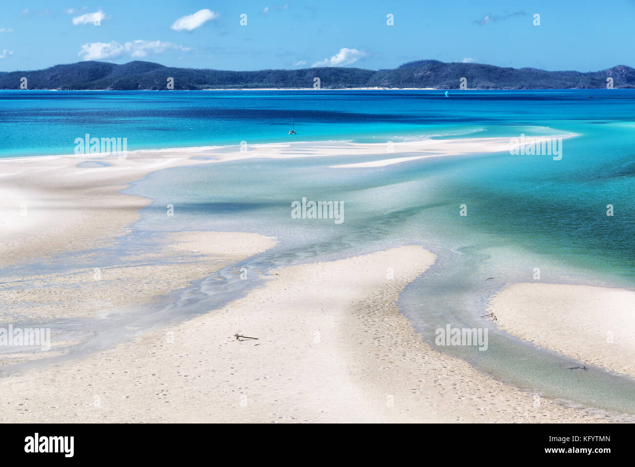 in australia the beach of Whitsunday Island like paradise concept and ...